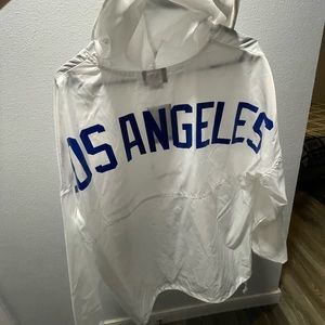 Pantone 294 Los Angeles Windbreaker. New with tags, see- thru